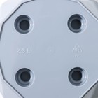 Горшок для цветов с поддоном Laurel, 2.3 л, d=17.5 см, h=15 см, пластиковый, серый - Фото 5