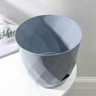 Горшок для цветов с поддоном Laurel, 4.5 л, d=22 см, h=19 см, серый - Фото 2