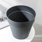 Кашпо для цветов со вставкой Tarragon, 7 л, d=25 см, h=23 см, серое - Фото 2