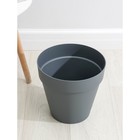 Кашпо для цветов со вставкой Tarragon, 10 л, d=28 см, h=26.2 см, серое - Фото 2