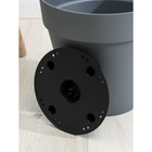 Кашпо для цветов со вставкой Tarragon, 10 л, d=28 см, h=26.2 см, серое - Фото 3