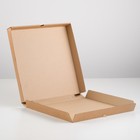 Упаковка для пиццы, бурая, 33 х 33 х 4 см, набор 10 шт. - фото 24984725