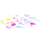 Кукла-модель шарнирная «Виктория», в пышном платье, с набором аксессуаров, цвет бирюзовый - фото 26857087