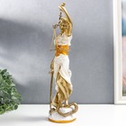 Фигура полистоун «Богиня Фемида: Правосудие», белый с золотом, 32.5×13×10 см - Фото 3