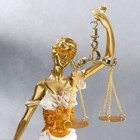 Фигура полистоун «Богиня Фемида: Правосудие», белый с золотом, 32.5×13×10 см - Фото 6