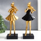 Сувенир полистоун "Девушка со скрипкой" МИКС 24х10х8,5 см - фото 21642899