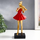 Сувенир полистоун "Девушка со скрипкой" МИКС 24х10х8,5 см - фото 21642900