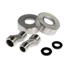 Смеситель для ванны ZEIN ZS5, короткий излив, с душевым набором, нержавеющая сталь, сатин - Фото 10