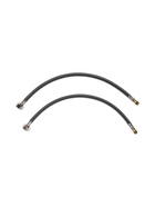 Смеситель для кухни ZEIN ZC2029, гибкий излив, кран-букса латунь 1/2", черный/хром - Фото 6