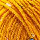 Пряжа 60% акрил, 30% кашемир, 10% шёлк "Веснушки" 50 гр 80 м цвет 29А куркума - фото 24523659