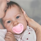 Пустышка ортодонтическая, силикон, от 0 - 3 мес., цвет розовый - фото 35835068