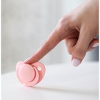 Пустышка ортодонтическая, силикон, от 0 - 3 мес., цвет розовый - фото 35835069