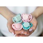 Пустышка ортодонтическая, силикон, от 0 - 3 мес., цвет розовый - фото 35835071