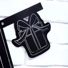 Гирлянда на люверсах с украшениями 5 шт. «С Днем рождения!», черно-белый, длина 246 см - Фото 5