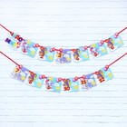 Гирлянда на ленте с местом под фото «Мой первый год», голубой, длина 300 см 7733117