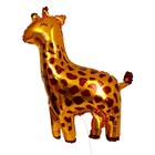 Шар фольгированный 24" «Жираф», золото - фото 318928988