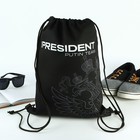 Мешок для обуви Mr.President, герб России, цвет чёрный, 41 х 31 см - фото 9806708