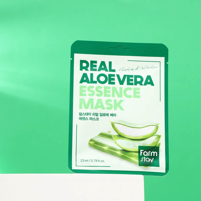 Набор масок для лица Farmstay, с семенами зеленого чая, огурцом, алоэ, 3 шт. 29172