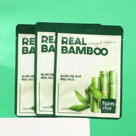 Набор из 3 масок Farmstay для лица с экстрактом бамбука