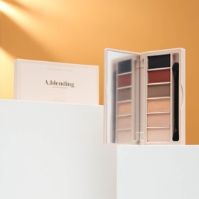 Тени для век "ESTHETIC HOUSE" A.blending Pro Eyeshadow Palette, Nude Glow, 12 г 7990198