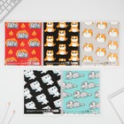 Тетрадь в клетку, 48 л., А5, на скрепке, блок №1 «Котики приколы» МИКС - Фото 2