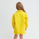 Рубашка для девочки джинсовая KAFTAN, размер 30 (98-104 см), цвет жёлтый - Фото 3