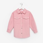 Рубашка для девочки джинсовая KAFTAN, размер 32 (110-116 см), цвет розовый - Фото 8