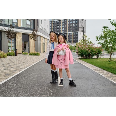 Рубашка для девочки джинсовая KAFTAN, размер 34 (122-128 см), розовая