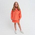Рубашка для девочки джинсовая KAFTAN, размер 30 (98-104 см), цвет оранжевый - Фото 4