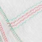 Тряпка для мытья пола Доляна, вискоза-ХПП, с оверлоком, 50×80 см, плотность 220 г/м², белая - Фото 3