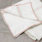 Тряпка для мытья пола Доляна, с отверстием для швабры, вискоза-ХПП, с оверлоком, 50×80 см, плотность 220 г/м², белая - Фото 2