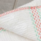 Тряпка для мытья пола Доляна, с отверстием для швабры, вискоза-ХПП, с оверлоком, 50×80 см, плотность 220 г/м², белая - Фото 3