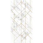 Стеновая панель ПВХ «Талия, 773», 2600×250 мм, цвет белый мрамор/золотой - Фото 1