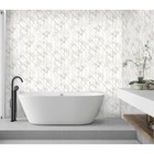 Стеновая панель ПВХ «Талия, 773», 2600×250 мм, цвет белый мрамор/золотой - Фото 2