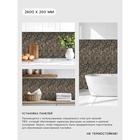 Стеновая панель ПВХ «Дюббюфе», 2600×250 мм, цвет коричневый/чёрный - Фото 2