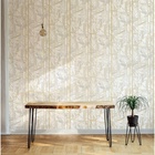 Стеновая панель ПВХ «Наттерер», 2600×250 мм, цвет белый мрамор/золотой - Фото 3