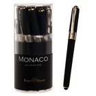 Ручка шариковая BrunoVisconti. Monaco, узел 0.5 мм, стержень синий, корпус чёрный - фото 299524475