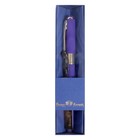 Ручка шариковая, 0.5 мм, Bruno Visconti MONACO, стержень синий, корпус сине-фиолетовый, в футляре - фото 9414737