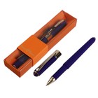 Ручка шариковая, 0.5 мм, Bruno Visconti MONACO, стержень синий, корпус сине-фиолетовый, в футляре - фото 9808194