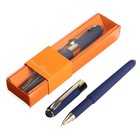 Ручка шариковая, 0.5 мм, Bruno Visconti MONACO, стержень синий, корпус тёмно-синий, в футляре - фото 884978