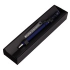 Ручка шариковая поворотная, 0.7 мм, Bruno Visconti Palermo, стержень синий, тёмно-синий металлический корпус, в футляре - фото 8067765