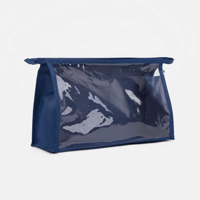 Косметичка на молнии, цвет синий 29259