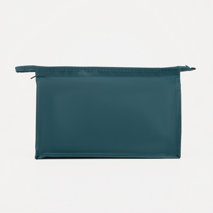 Косметичка на молнии, цвет зелёный 29260