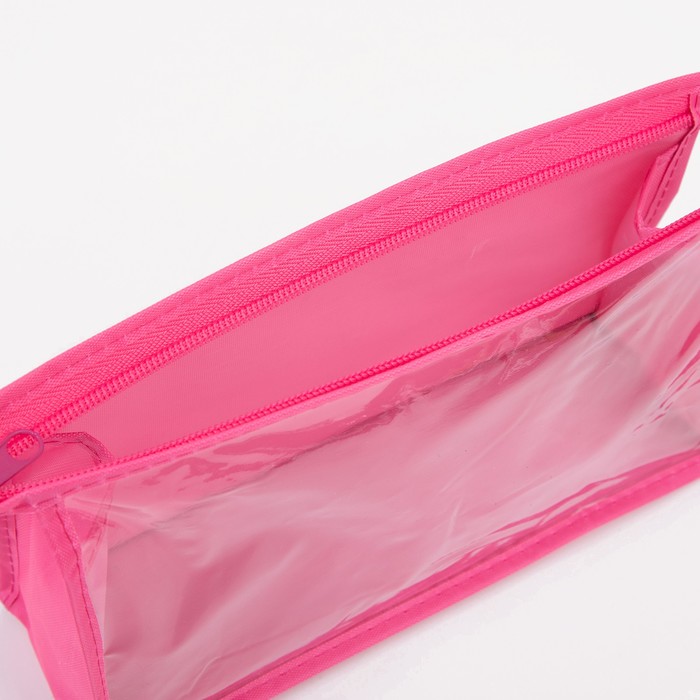 Косметичка на молнии, цвет розовый 29262