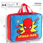 Папка с ручками текстильная А4, 350×270×100 мм, Человек-паук - Фото 1