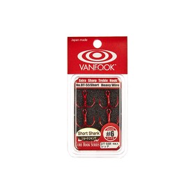 

Тройники VANFOOK DT-55, крючок № 8, красный, 5 шт., набор, 02949