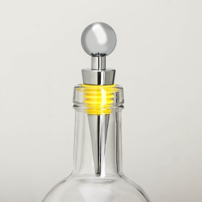 Пробка для бутылки Ice, 9 см, цвет жёлтый - фото 1906020044