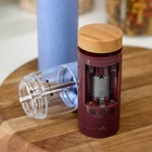 Мельница для специй Soft bamboo, керамический механизм, цвет синий - фото 25930565