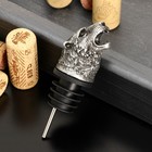 Гейзер для вина Magistro «Тигр», 9 см, цвет серебряный - Фото 1