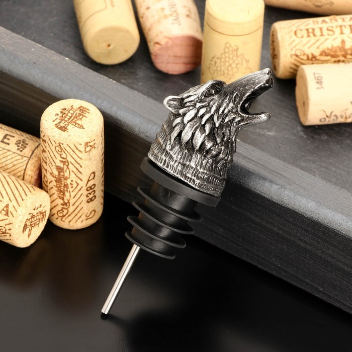 Гейзер для вина «Волк», 9 см - Фото 1